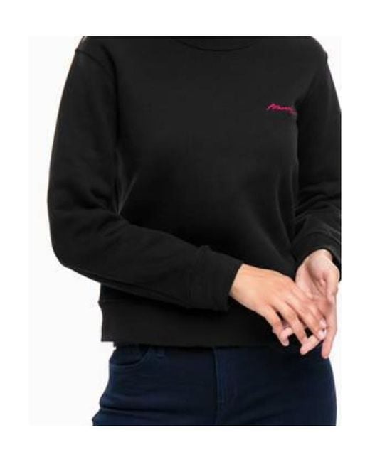Armani Jeans Black Printed Pattern Sweater