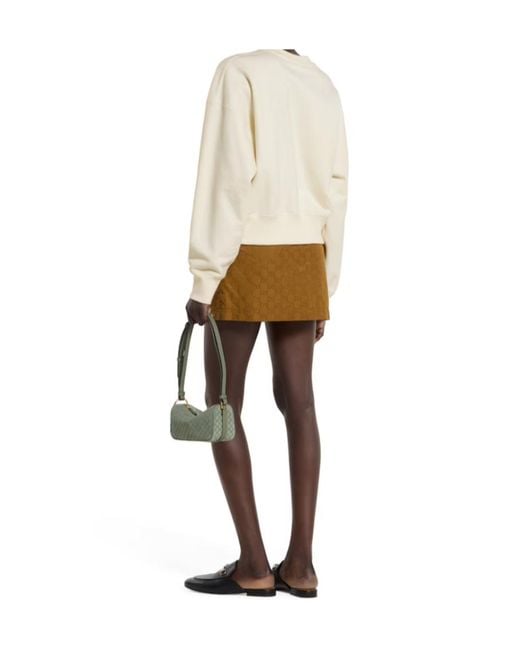 Gucci White Embroidery Sweatshirt