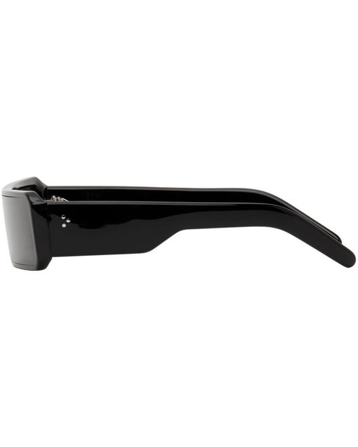Rick Owens White Rectangular Frame Sunglasses for men