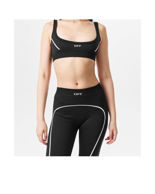 Off-White c/o Virgil Abloh Black Short Camisole Bra