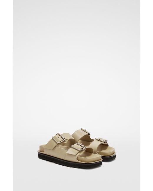 Jil Sander Multicolor Double Buckle-Fastened Open-Toe Sandals for men