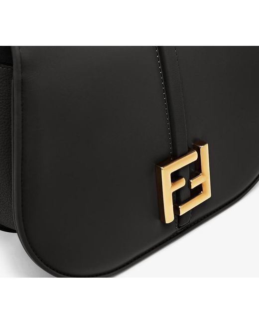 Fendi Black Cmon Medium Shoulder Bag