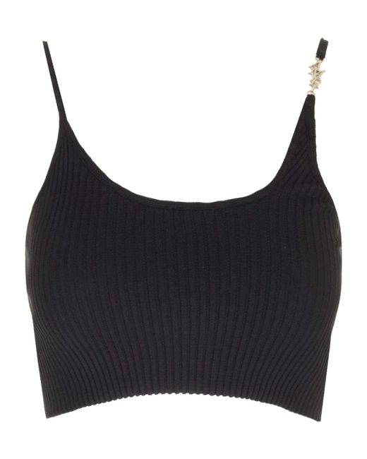 Amiri Black Thin Shoulder Strap Ribbed Sling