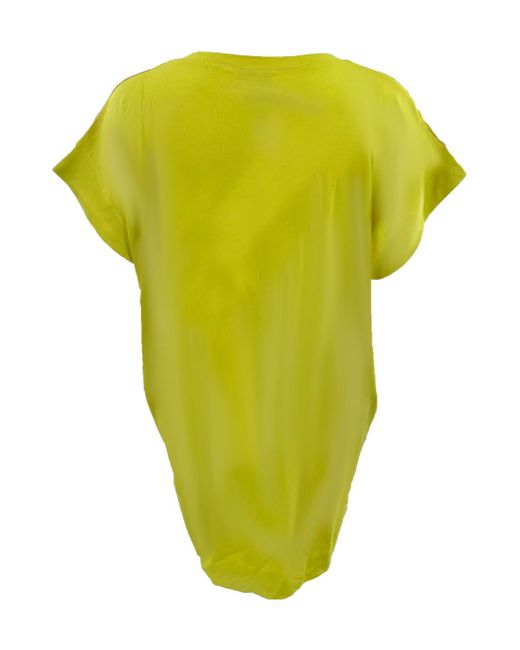 Just Cavalli Yellow Portrait Printed T-Shirt