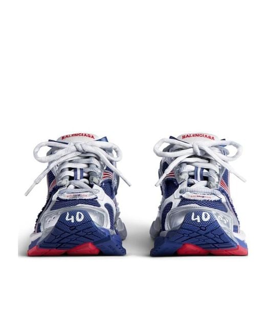 Balenciaga Blue Gradient Runner Sneakers for men