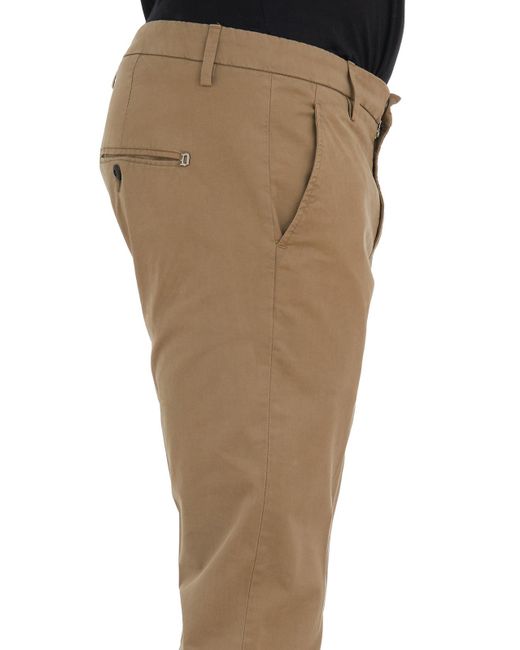 Dondup Natural Belt Loop Casual Pants for men