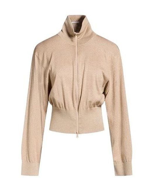 Brunello Cucinelli Natural Minimalist Solidcolor Metallic Knit Sweater