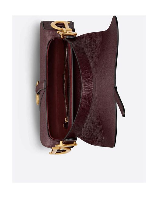 Dior Black Saddle Bag With Strap