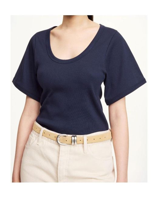 By Malene Birger Blue Lunai Round-Neck T-Shirt