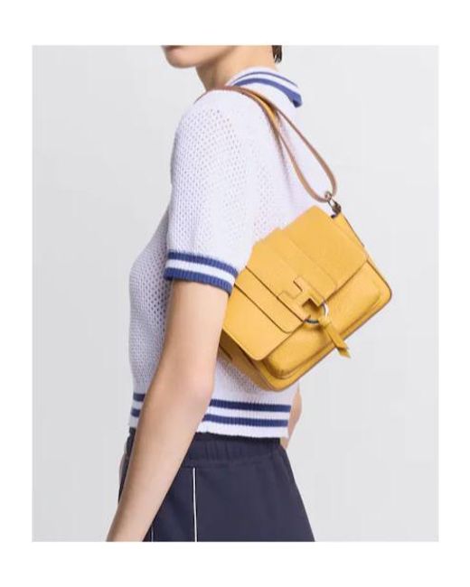 Hogan Yellow Trend Flap Bag