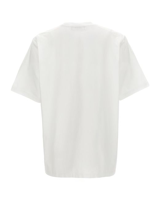 DSquared² White Logo-Print Cotton T-Shirt for men