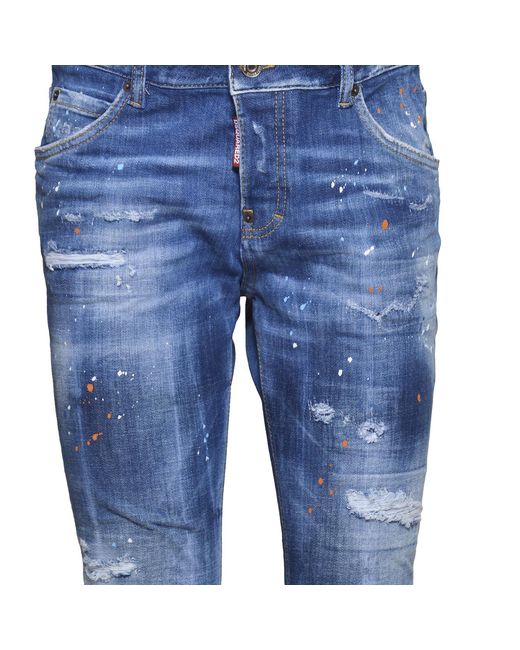 DSquared² Blue Medium Waist Flared Jeans