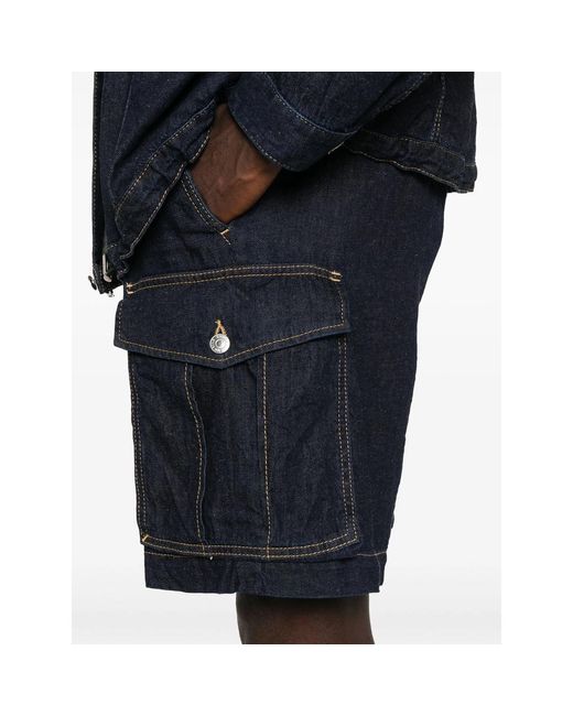 DSquared² Black Summer Lovers Denim Cargo Shorts for men