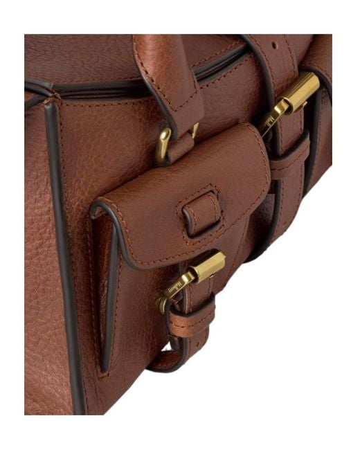 Mulberry Brown Mini Roxanne Top Handle Bag