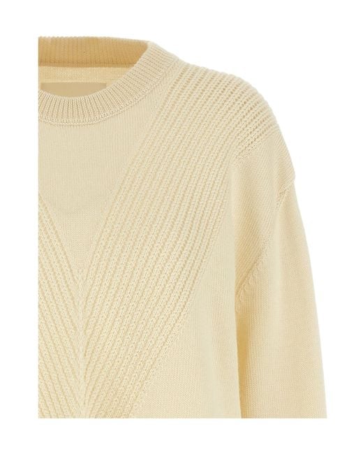 Jil Sander Natural Crewneck Dropped Shoulder Jumper for men