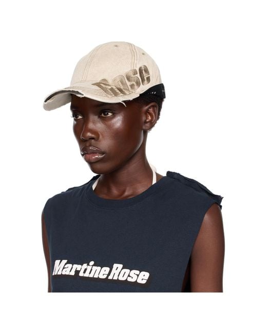 Martine Rose Blue Roll Back Baseball Cap