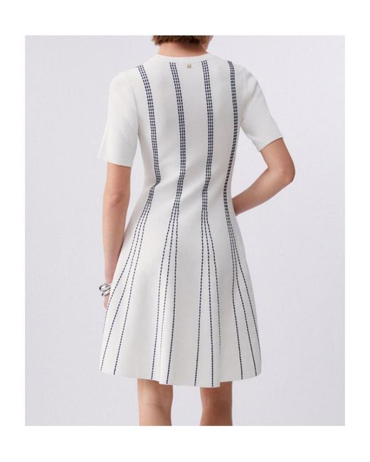 Liu Jo White Stitched Dress