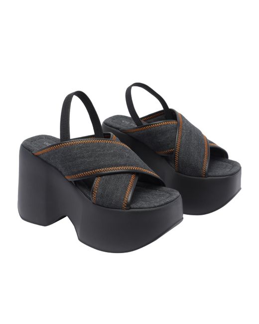 Vic Matié Blue Platform Sandals