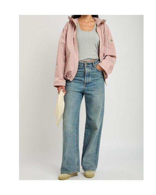 Moncler Pink Cassiopea Hooded Shell Jacket