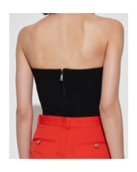 Versace Black Off Shoulder Corset