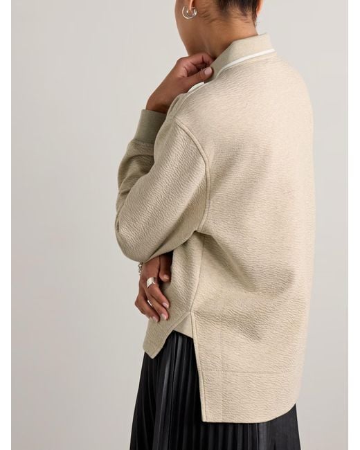 Proenza Schouler Natural Genevieve Long-Sleeved Polo Shirt