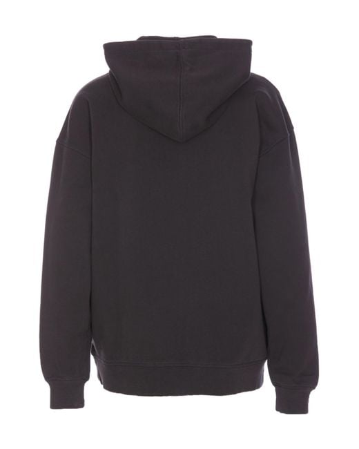 Ganni Gray Isoli Cherries Oversize Sweatshirt