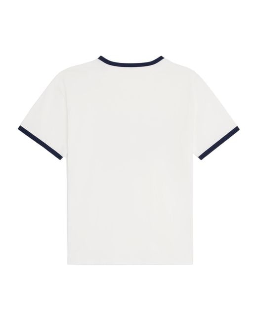 Céline White Paris Loose T-Shirt for men