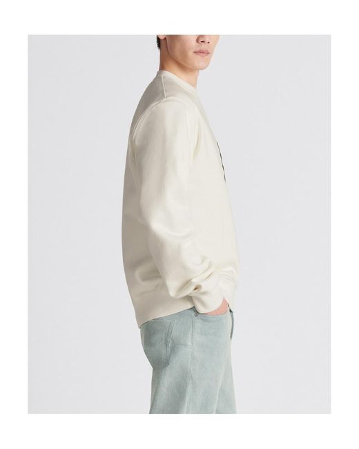 Dior White Cd Interwoven Sweater for men