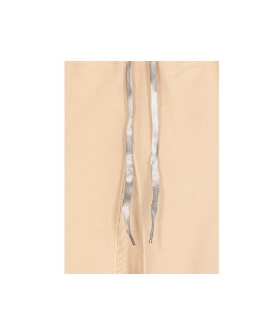 Maison Margiela Natural Drawstring-Waist Cropped Trousers for men
