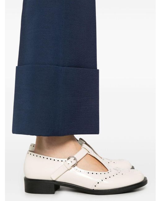 Valentino Blue High Waist Tailored Trousers