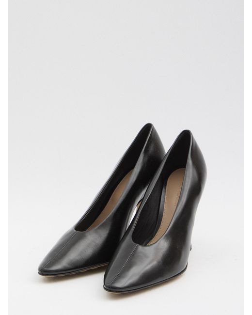 Bottega Veneta Black Sofia Pointed-Toe Slip-On Pumps