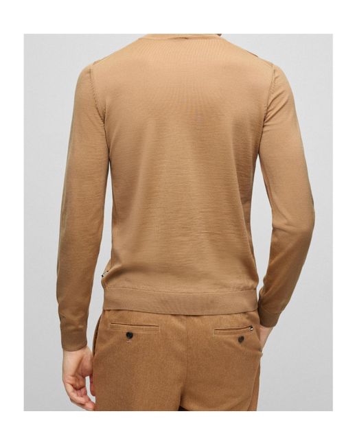 Boss Brown Boss Roll-Neck Knitted Jumper for men