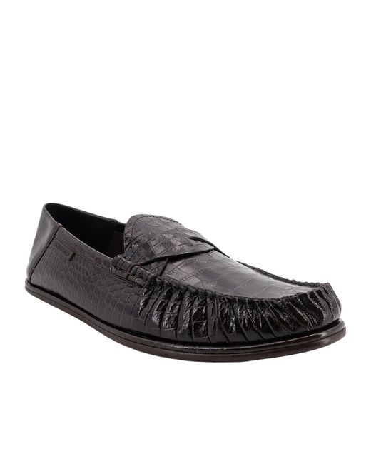 Tom Ford Black Round-Toe Loafers for men