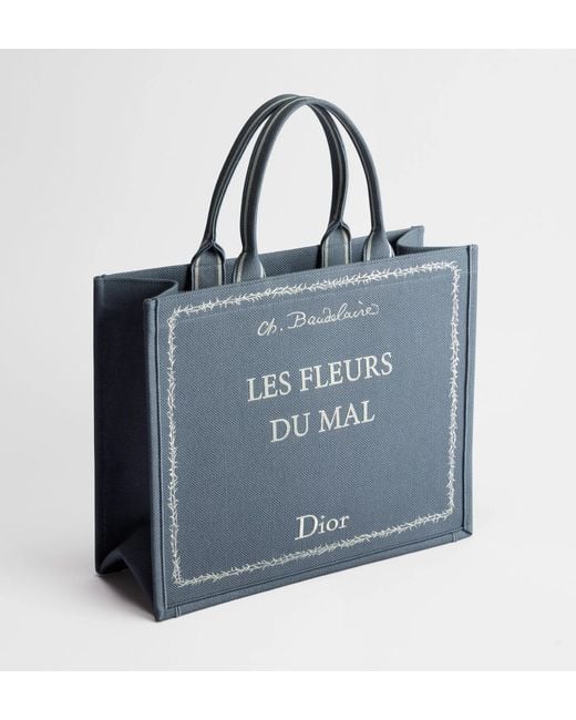 Dior Blue Large Book Tote for men