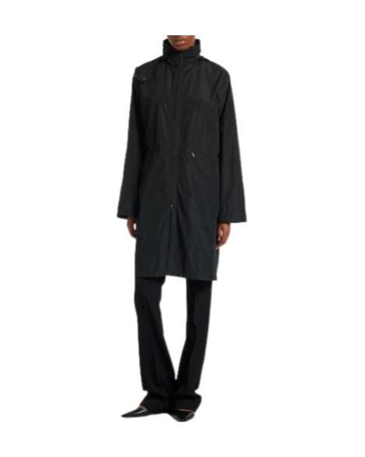 The Row Blue Drawstring Casual Jacket