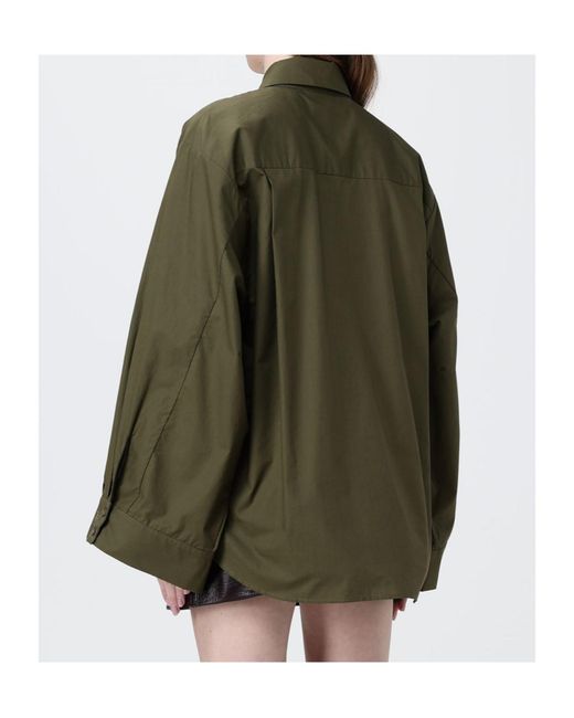 Frankie Shop Green Long-Sleeved Shirt