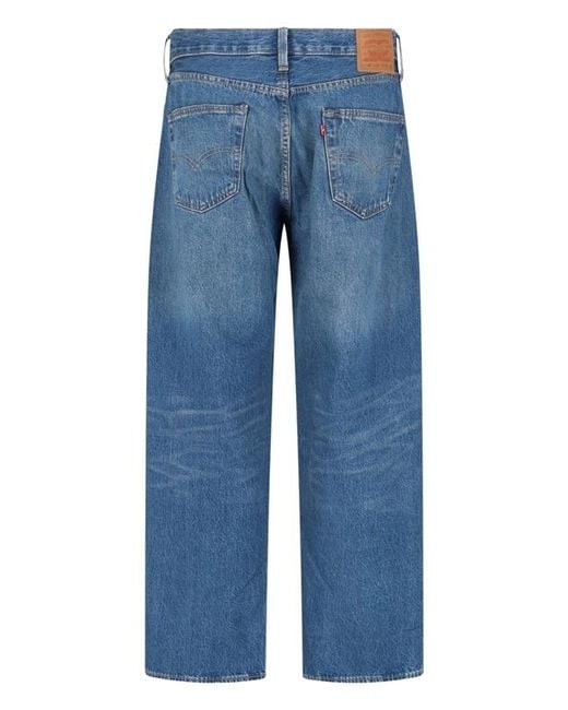 Levi's Blue 501 Loose Straight-Leg Jeans for men