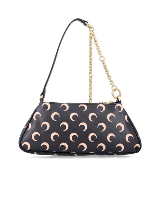 MARINE SERRE White Patterned Shoulder Bag