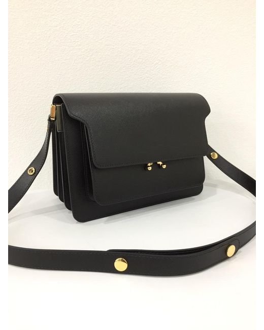 Marni Black Trunk Mini Crossbody Bag
