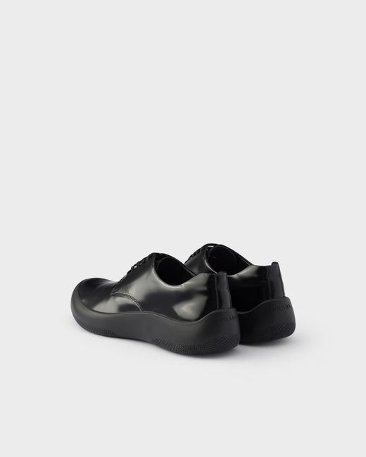 Prada Black Lace-Up Sneakers for men