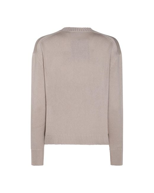 Max Mara Brown 'S Irlanda Crewneck Long-Sleeved Jumper