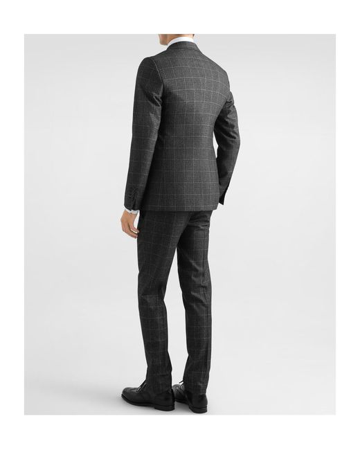 Dolce & Gabbana Black Single-Breasted Tailored Suit for men