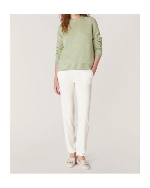 Loro Piana White Straight-Leg Drawstring Knitted Trousers