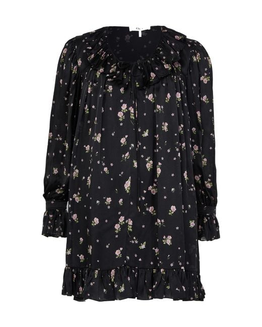 Chloé Black Long-Sleeved Mini Dress