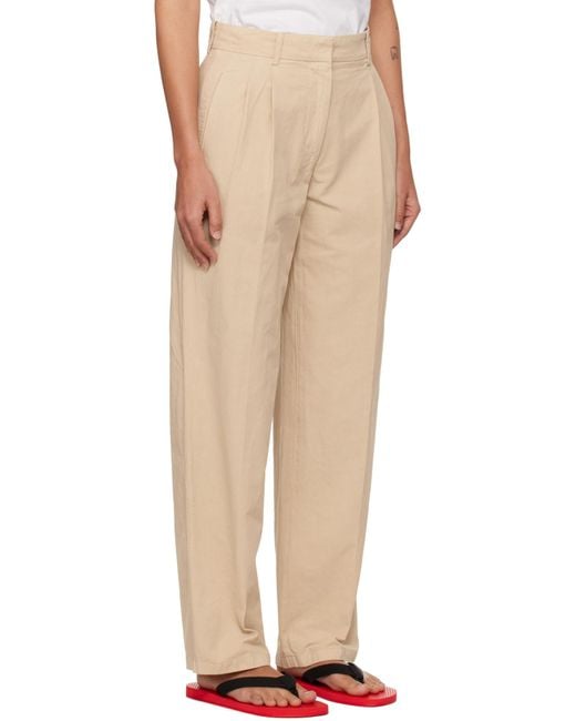 The Row Natural Lilas Pants