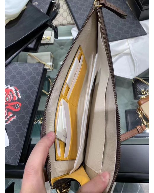 Gucci Metallic Gg Supreme Neo Vintage Pouch for men