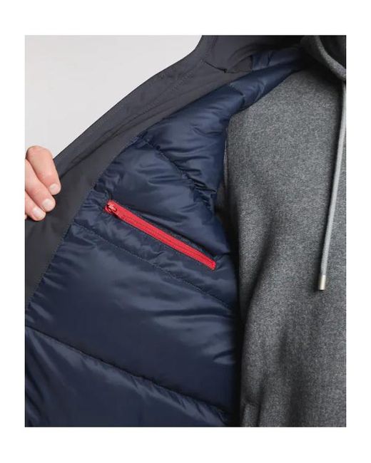 Fay Blue Hooded Caban Jacket for men
