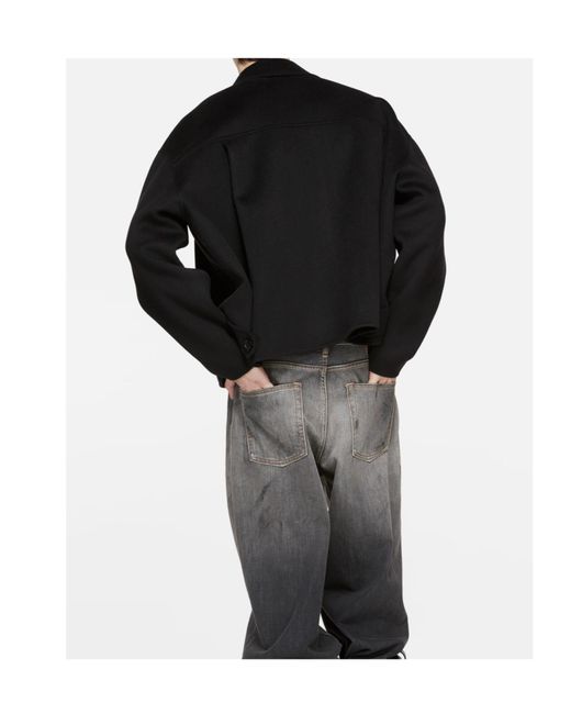 Acne Black Zip-Up Long Sleeved Jacket for men