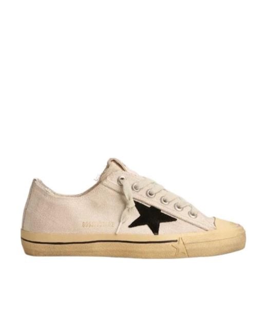 Golden Goose Deluxe Brand Natural V-Star 2 Low-Top Sneakers