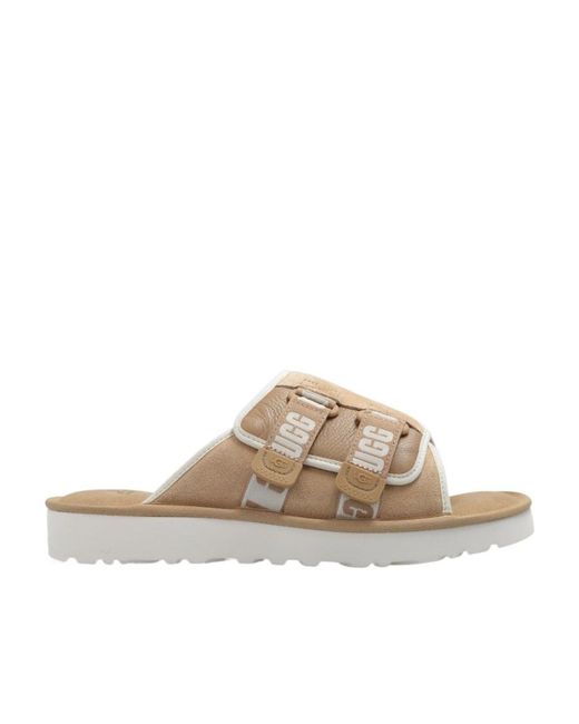 Ugg White Goldencoast Strap Slides for men